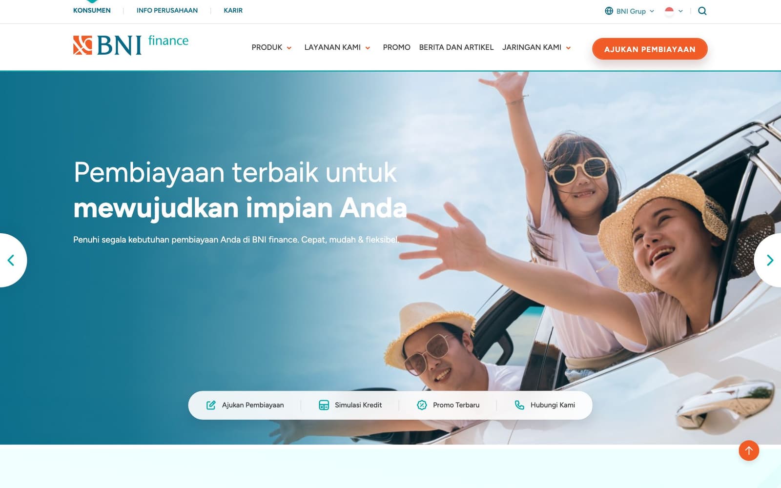 BNI Finance — project screenshot