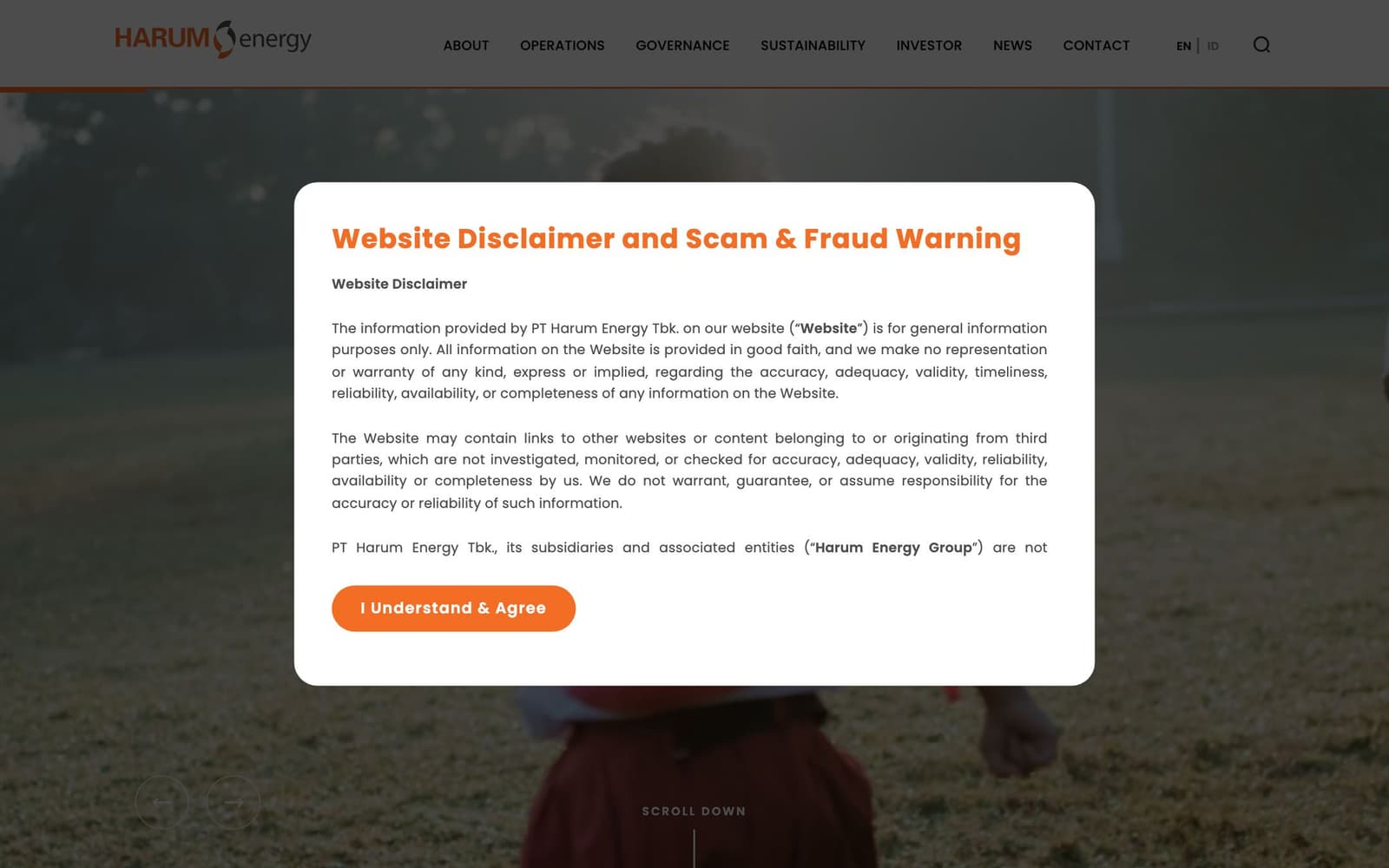 Harum Energy — project screenshot