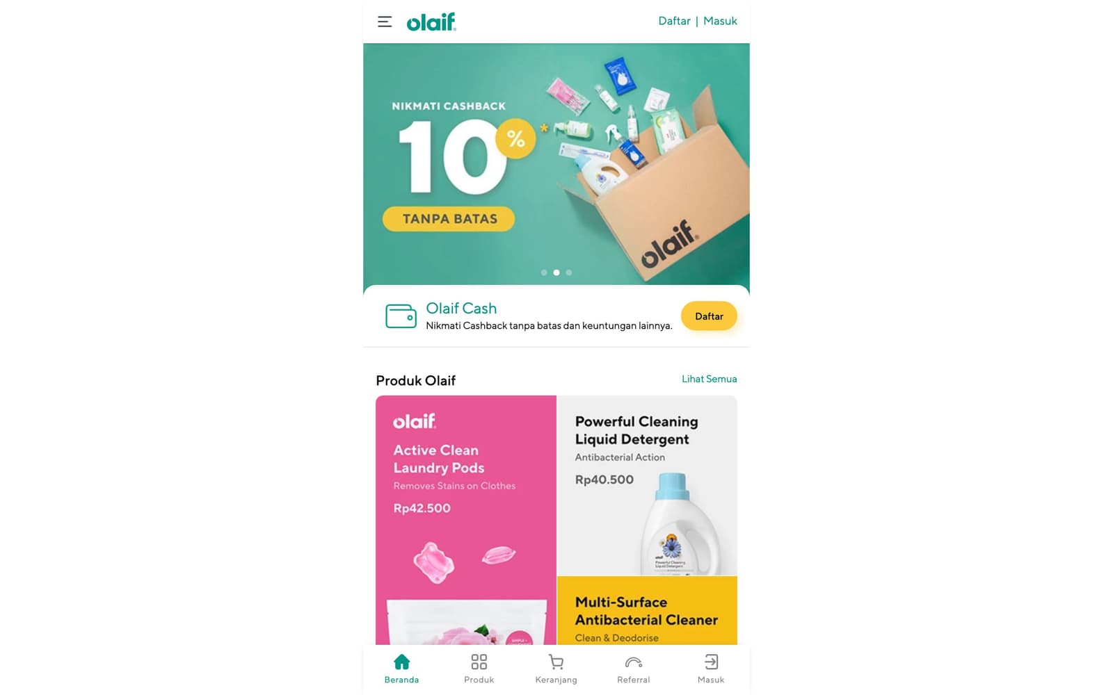 Olaif — project screenshot